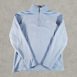 The Black Dog Sweatshirt Mens Medium Blue Quarter Zip Pullover Quarter Zip